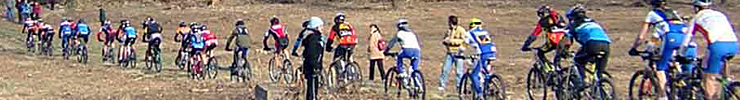 Depart de la course VTT en Vallespir &agrave; Amelie les Bains  - 2005
